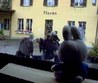 ミュンヘン行き車内