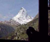 朝のマッターホルン