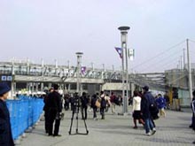 スタジアムに入る