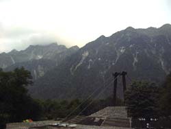 横尾山荘よりのながめ