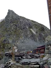 穂高岳山荘にとうちゃく