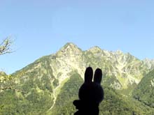 徳沢〜明神の道より