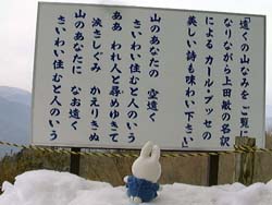 山のあなたの・・・
